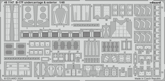 Eduard 481147 1:48 Boeing B-17F Flying Fortress Undercarriage & Exterior