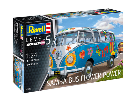 Revell 07050 1:24 VW T1 Samba Bus Flower Power