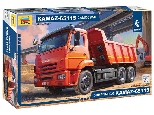 Zvezda 3650 1:35 Kamaz 65115 Dump Truck
