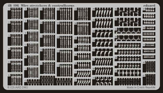 Eduard 48406 1:48 Wire Stretchers & Control Horns