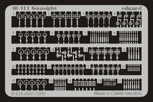 Eduard 48411 1:48 Gunsights