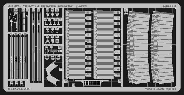 Eduard 48429 1:48 Mikoyan MiG-29A 'Fulcrum' exterior