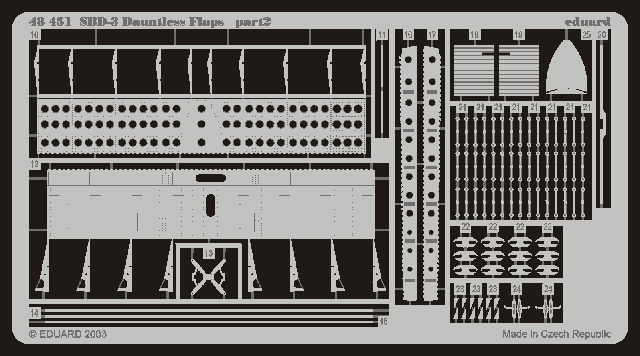 Eduard 48451 1:48 Douglas SBD-3 Dauntless Flaps