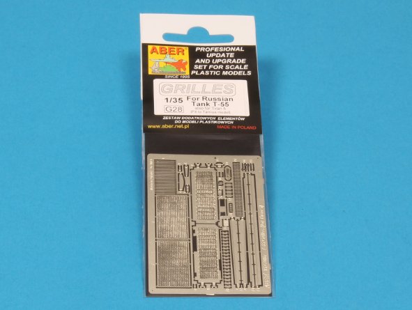 Aber 35G28 1:35 Grilles for Soviet Tank T-55 & Israeli Tiran 5