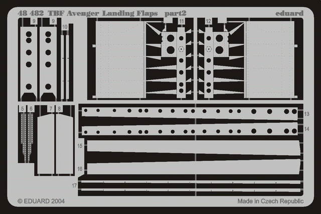 Eduard 48482 1:48 Grumman TBF-1C Avenger landing flaps