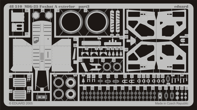 Eduard 48510 1:48 Mikoyan MiG-25 Foxbat A exterior