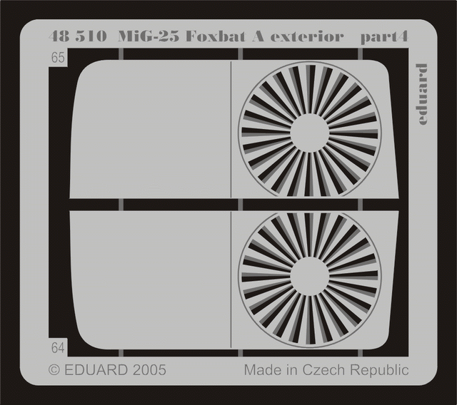 Eduard 48510 1:48 Mikoyan MiG-25 Foxbat A exterior