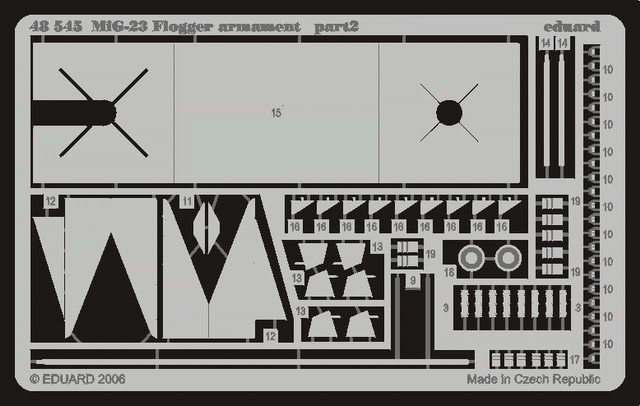 Eduard 48545 1:48 Mikoyan MiG-23MF Flogger armament