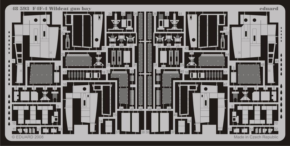 Eduard 48593 1:48 Grumman F4F-4 Wildcat gun bay