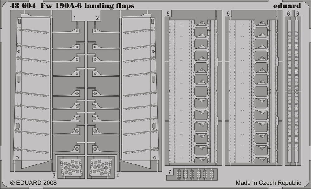 Eduard 48604 1:48 Focke-Wulf Fw-190A-6 landing flaps