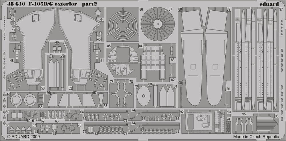 Eduard 48610 1:48 Republic F-105D Thunderchief exterior