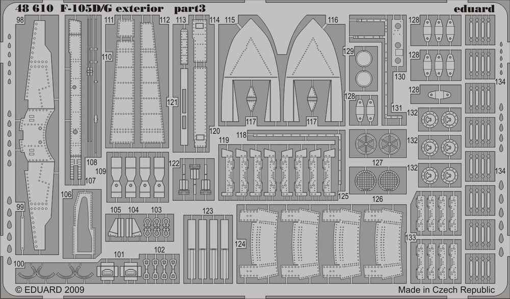 Eduard 48610 1:48 Republic F-105D Thunderchief exterior