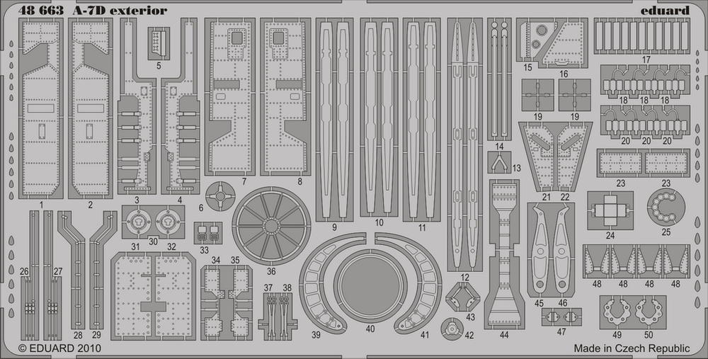 Eduard 48663 1:48 Vought A-7D Corsair exterior