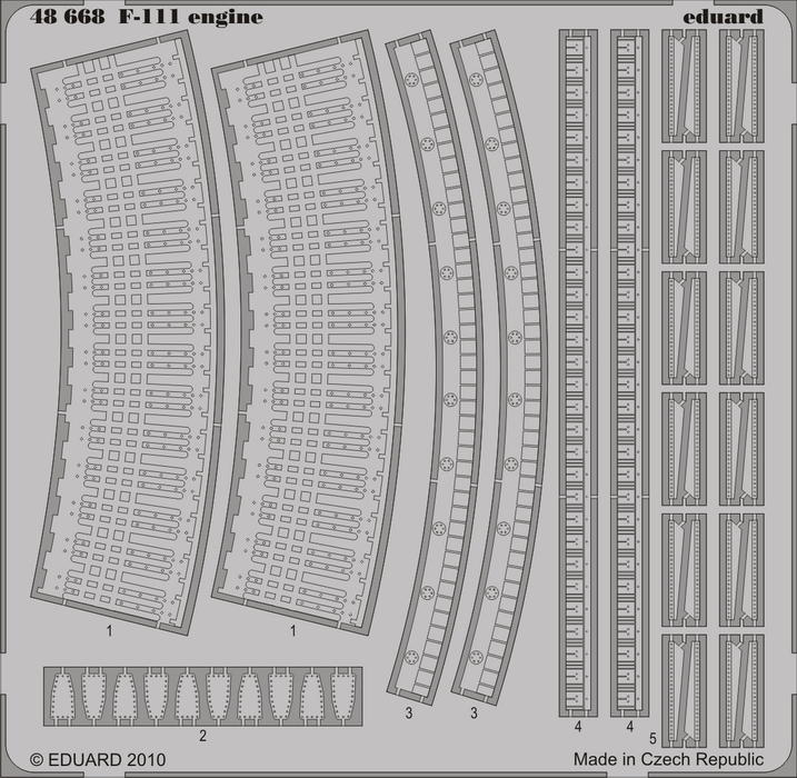 Eduard 48668 1:48 General-Dynamics F-111C Aardvark engine