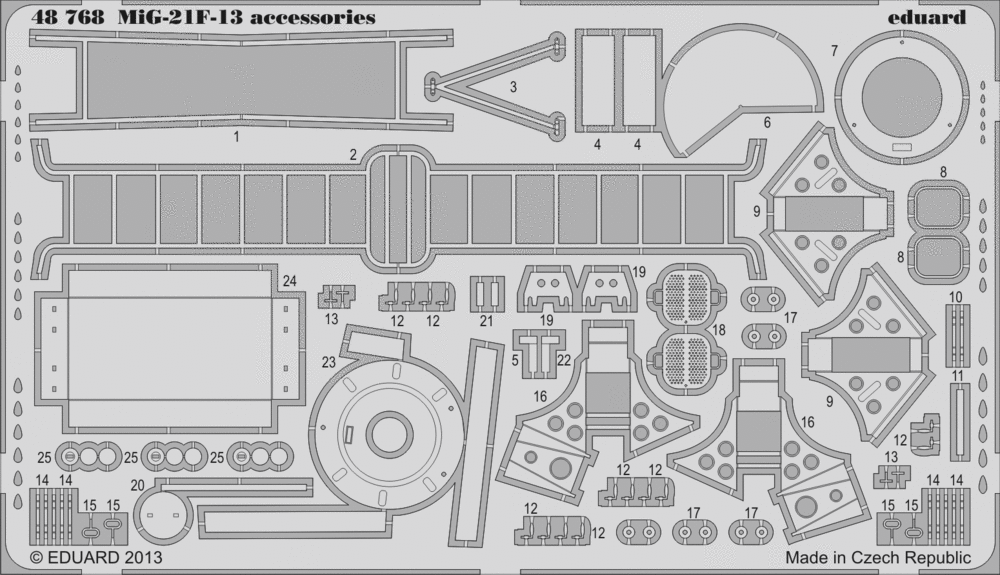 Eduard 48768 1:48 Mikoyan MiG-21F-13 accessories