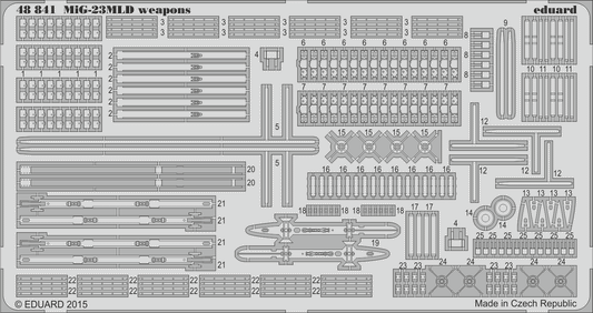 Eduard 48841 1:48 Mikoyan MiG-23MLD Weapons