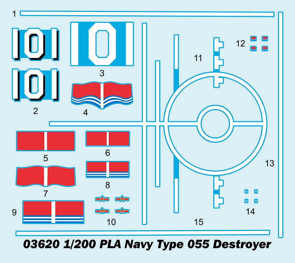 Trumpeter 03620 1:200 PLA Navy Type 055 Destroyer