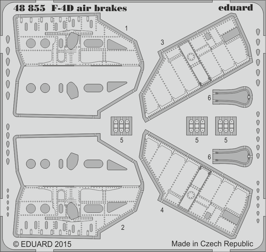 Eduard 48855 1:48 McDonnell F-4D Phantom air brakes