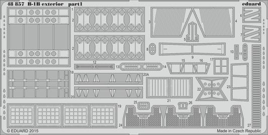 Eduard 48857 1:48 Rockwell B-1B Lancer exterior