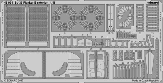 Eduard 48934 1:48 Su-35 Flanker E Exterior