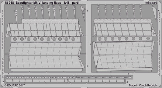 Eduard 48938 1:48 Beaufighter Mk.VI landing flaps