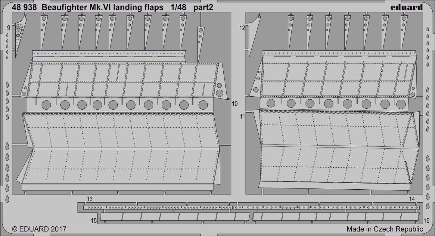 Eduard 48938 1:48 Beaufighter Mk.VI landing flaps