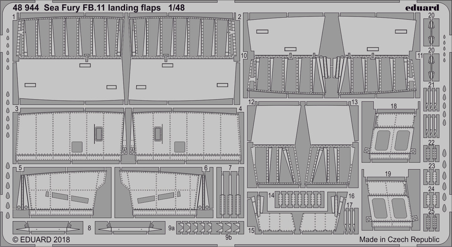 Eduard 48944 1:48 Sea Fury FB.11 landing flaps