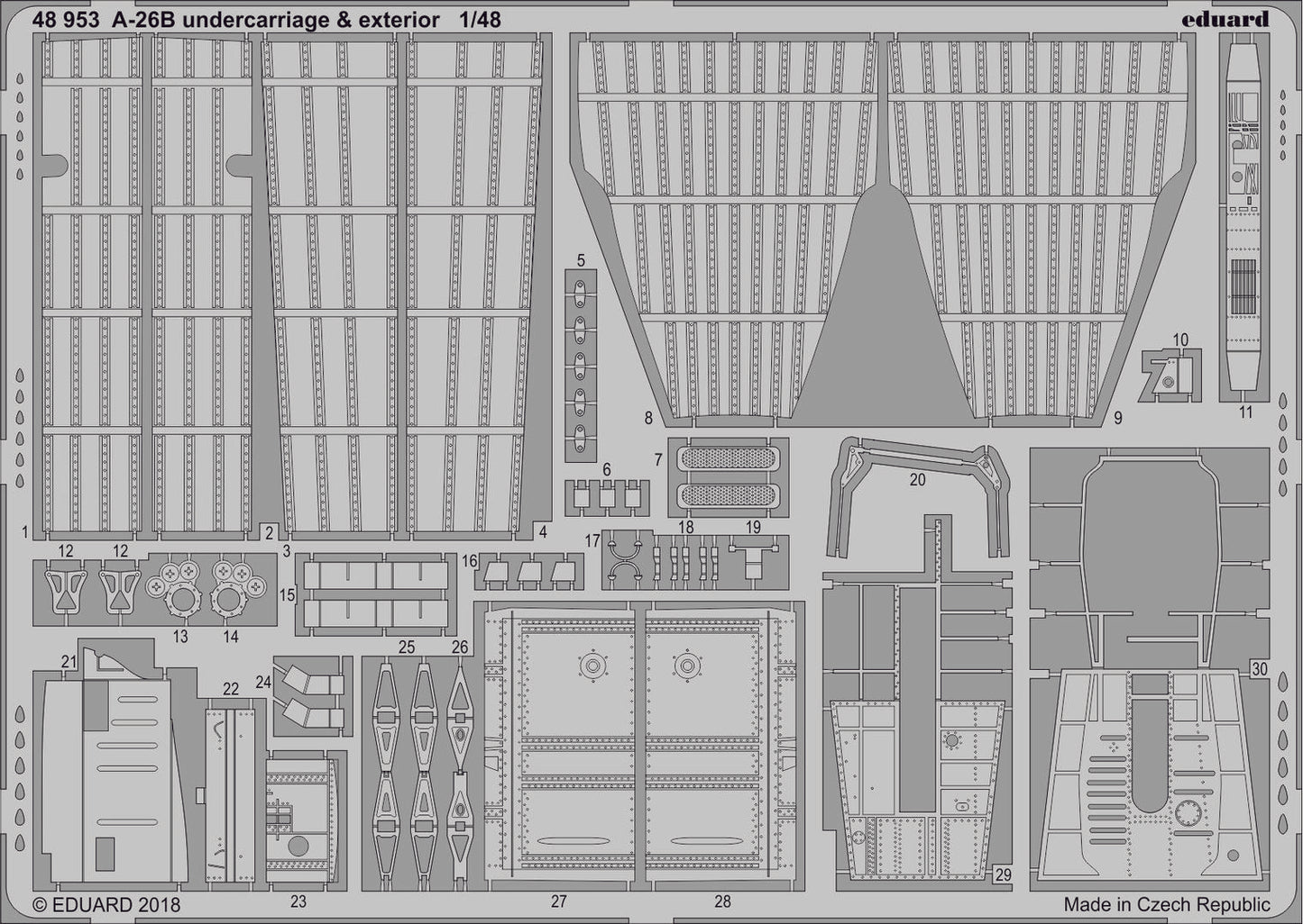 Eduard 48953 1:48 A-26B Undercarriage & Exterior