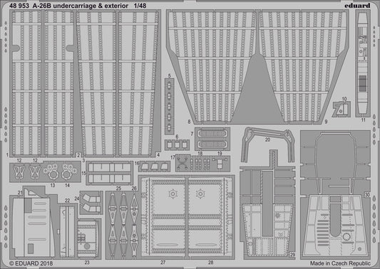 Eduard 48953 1:48 A-26B Undercarriage & Exterior