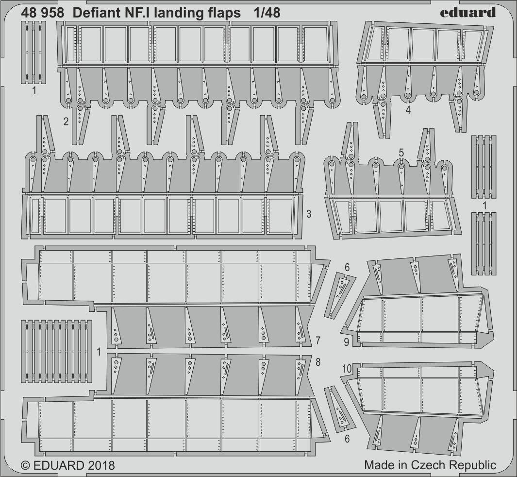 Eduard 48958 1:48 Defiant NF.I landing flaps