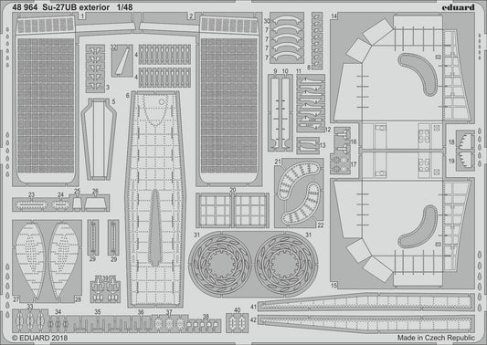 Eduard 48964 1:48 Su-27UB exterior