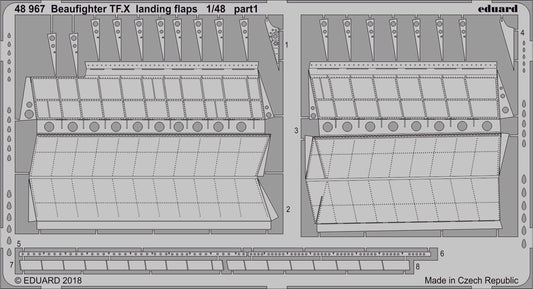 Eduard 48967 1:48 Beaufighter TF.X landing flaps