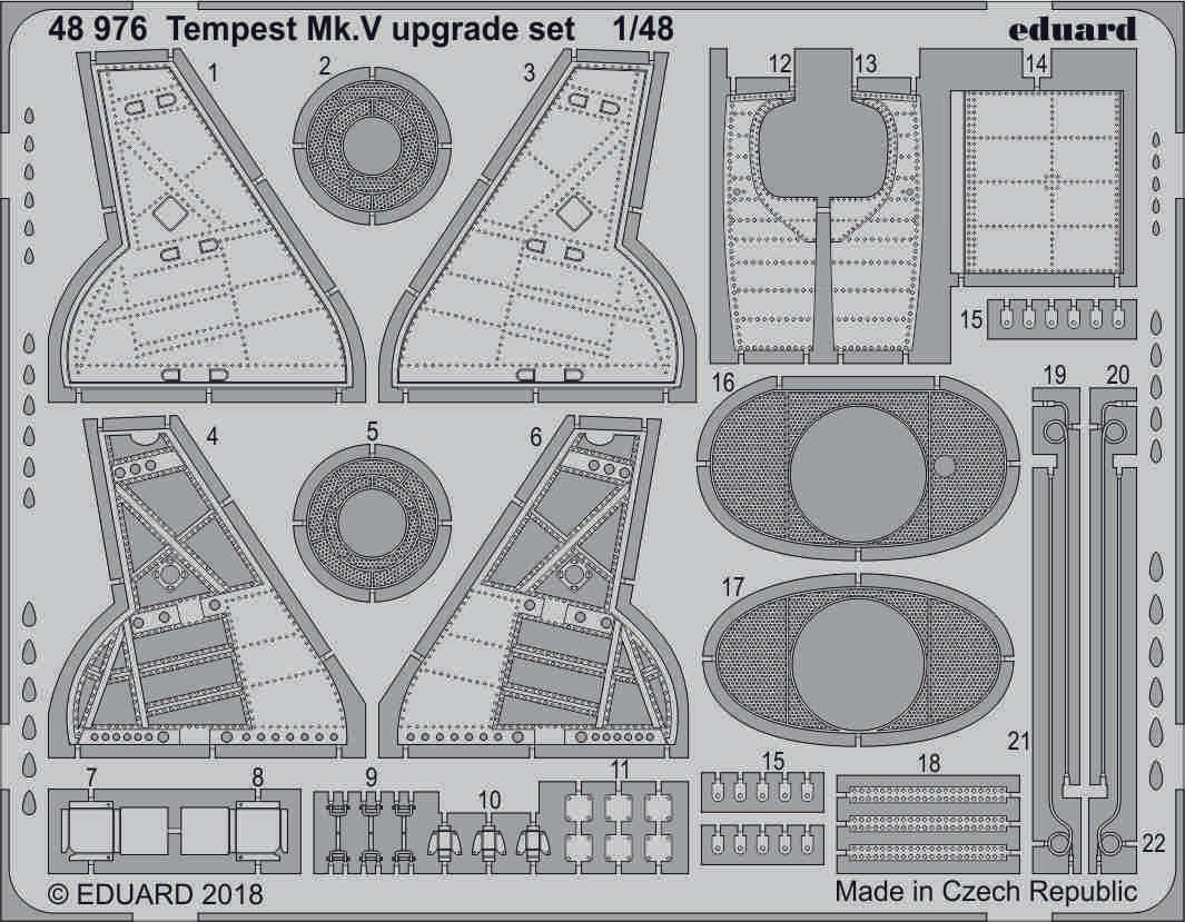 Eduard 48976 1:48 Tempest Mk.V Upgrade Set