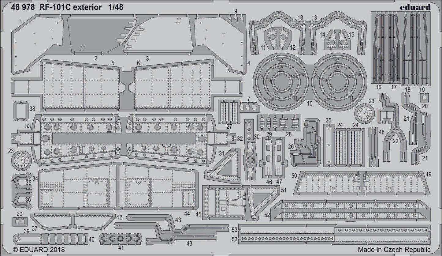 Eduard 48978 1:48 RF-101C Exterior