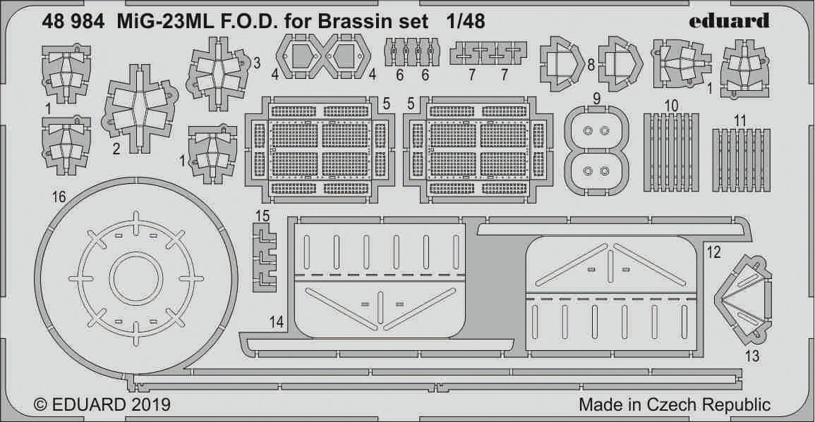 Eduard 48984 1:48 MiG-23ML F.O.D. for Brassin set