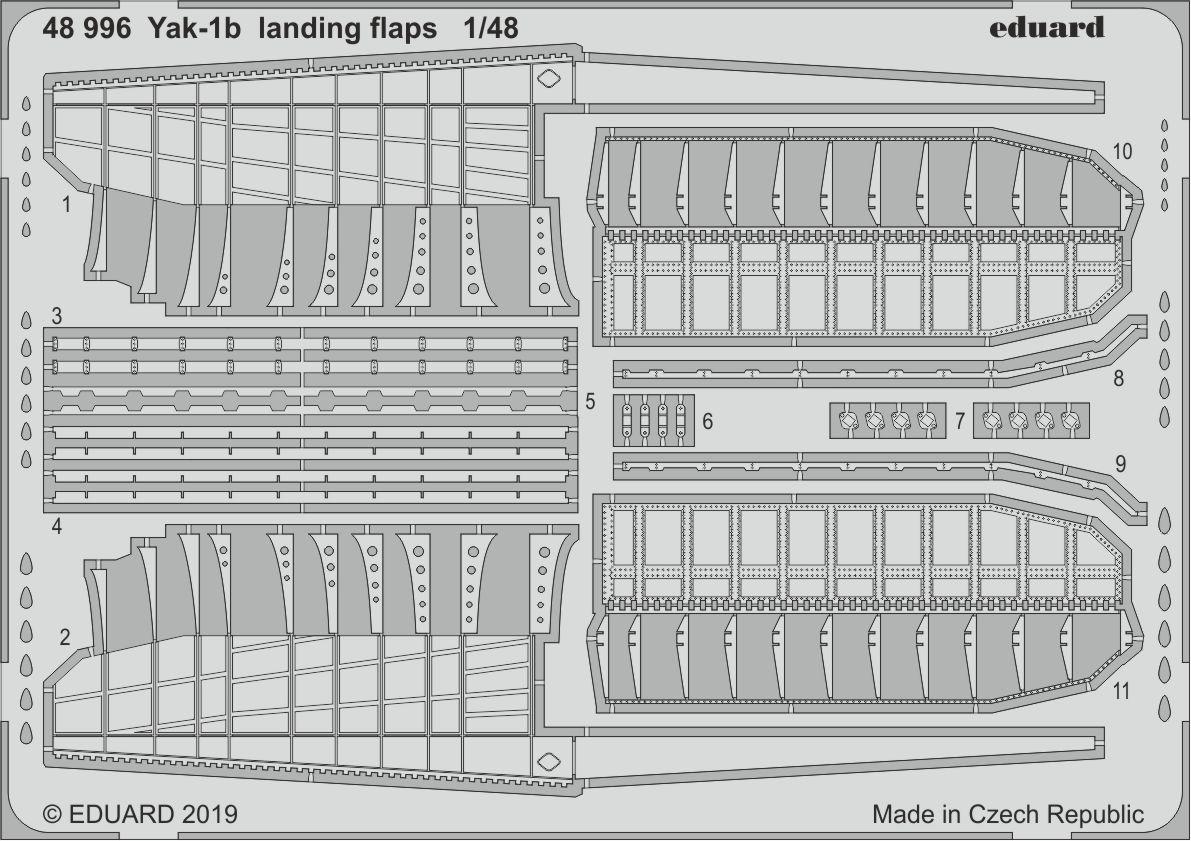 Eduard 48996 1:48 Yak-1B landing flaps