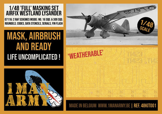 1ManArmy 48KIT001 1:48 Westland Lysander Mk.I/Mk.III