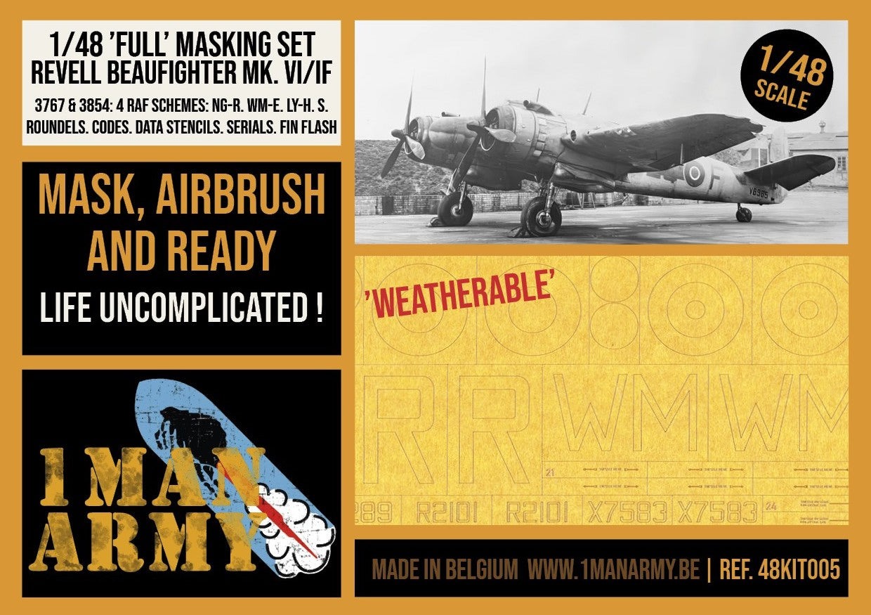 1ManArmy 48KIT005 1:48 Bristol Beaufighter Mk.VI / Mk.IF