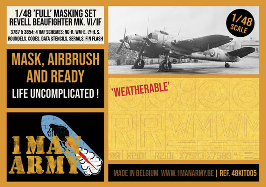 1ManArmy 48KIT005 1:48 Bristol Beaufighter Mk.VI / Mk.IF