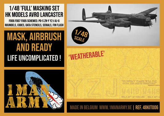1ManArmy 48KIT006 1:48 Avro Lancaster B Mk.I / Mk.III Dambuster / Special 'Grand Slam