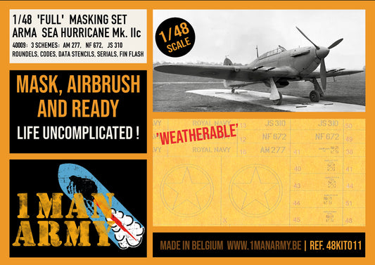 1ManArmy 48KIT11 1:48 Hawker Sea Hurricane Mk.IIc HIGH DEFINITION