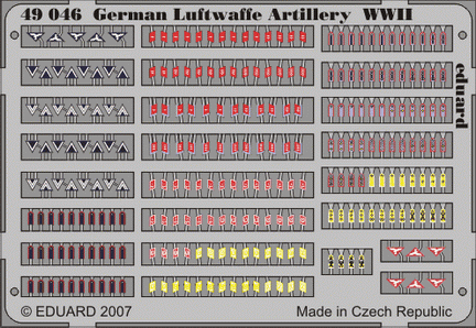 Eduard 49046 1:48 German Luftwaffe Artillery WWII PRE-PAINTED IN COLOUR!