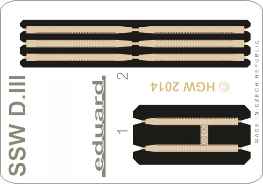 Eduard 49070 1:48 SSW D.III Seatbelts FABRIC