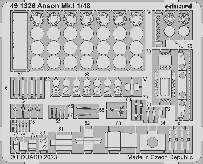 Eduard 491326 1:48 Avro Anson Mk.I