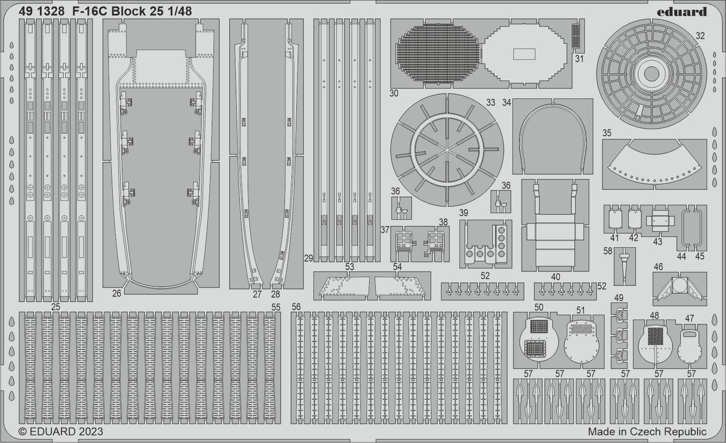 Eduard 491328 1:48 Lockheed-Martin F-16C Block 25