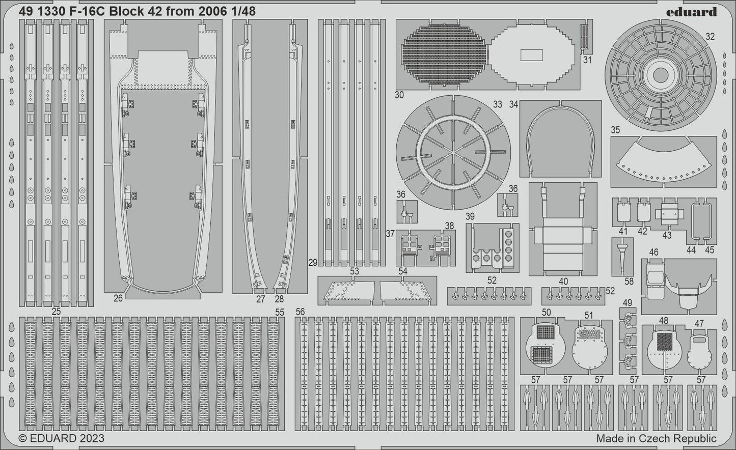 Eduard 491330 1:48 Lockheed-Martin F-16C Block 42 from 2006