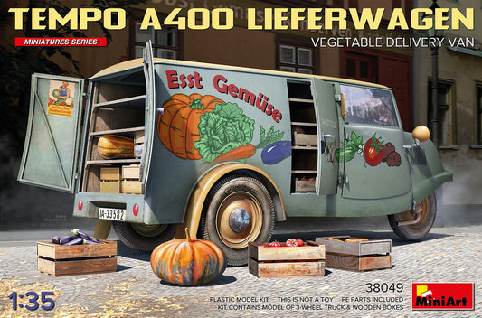 Mini Art 38049 1:35 Tempo A400 Lieferwagen Vegetable Delivery Van