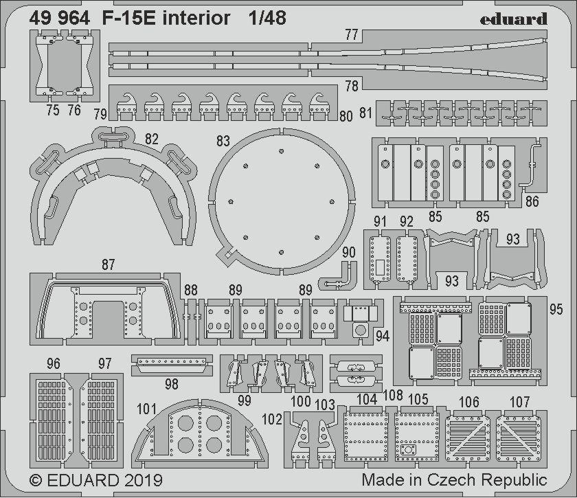 Eduard 49964 1:48 McDonnell F-15E Strike Eagle interior