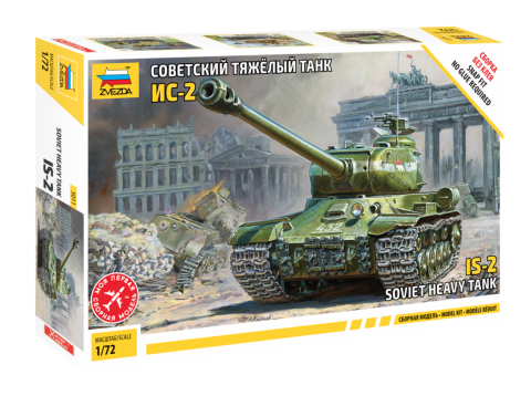 Zvezda 5011 1:72 Soviet Jozef Stalin IS-2 - Snap Fit