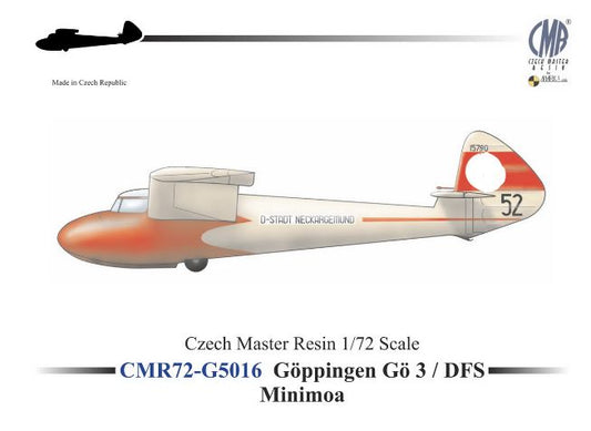 Czech Master Resin 72-G5016 1:72 Goppingen Go-3/DFS Minimoa